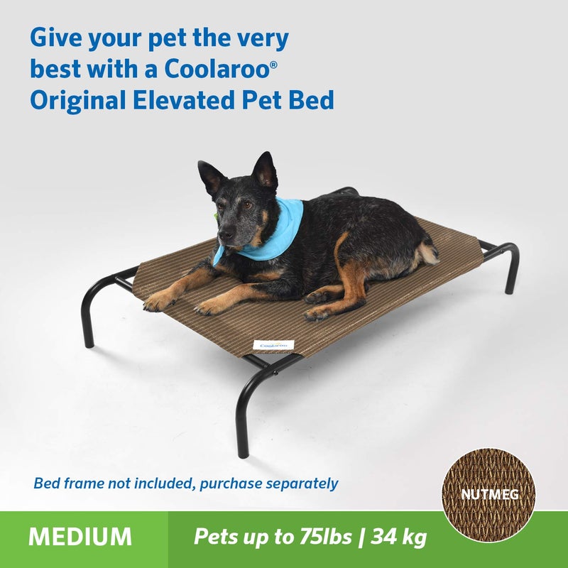 Coolaroo Original Pet Bed Replacement Cover - Nutmeg - Medium (35" x 25.5") - Image 4